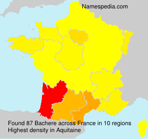 Surname Bachere in France Surname Bachere in France