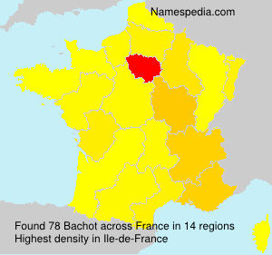 Surname Bachot in France