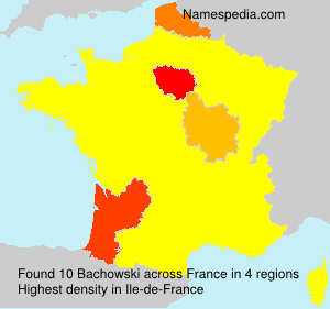 Surname Bachowski in France Surname Bachowski in France