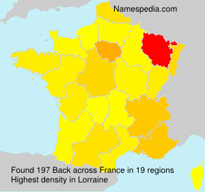 Surname Back in France Surname Back in France