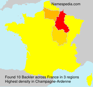 Surname Backler in France