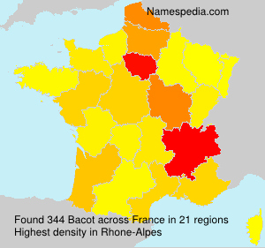 Surname Bacot in France Surname Bacot in France