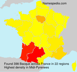 Surname Bacque in France Surname Bacque in France