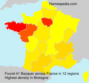 Surname Bacquer in France Surname Bacquer in France