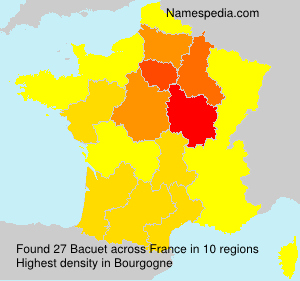 Surname Bacuet in France Surname Bacuet in France