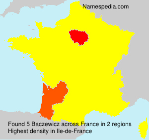 Surname Baczewicz in France Surname Baczewicz in France
