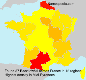 Surname Baczkowski in France Surname Baczkowski in France