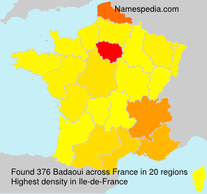 Surname Badaoui in France Surname Badaoui in France