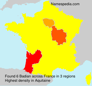 Surname Badian in France Surname Badian in France