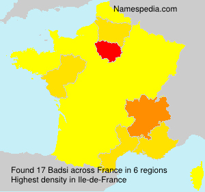 Surname Badsi in France Surname Badsi in France