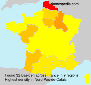 Surname Baelden in France Surname Baelden in France