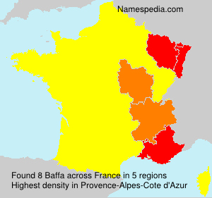 Surname Baffa in France Surname Baffa in France