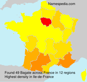 Surname Bagate in France Surname Bagate in France