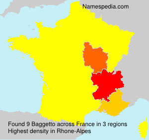 Surname Baggetto in France Surname Baggetto in France