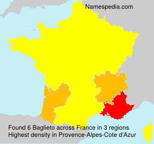 Surname Baglieto in France Surname Baglieto in France