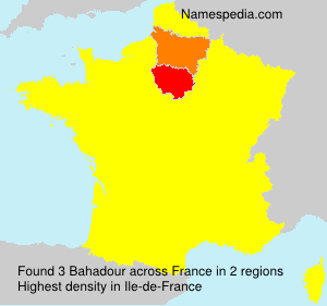 Surname Bahadour in France Surname Bahadour in France