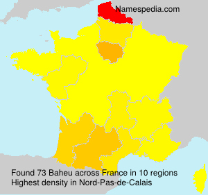 Surname Baheu in France Surname Baheu in France
