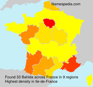 Surname Bahida in France Surname Bahida in France