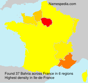 Surname Bahria in France Surname Bahria in France