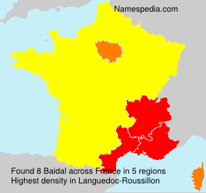 Surname Baidal in France Surname Baidal in France