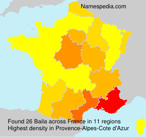 Surname Baila in France Surname Baila in France