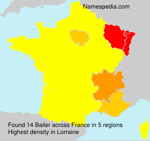 Surname Bailer in France Surname Bailer in France