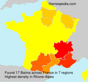 Surname Baima in France Surname Baima in France
