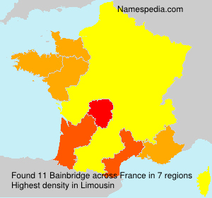 Surname Bainbridge in France Surname Bainbridge in France