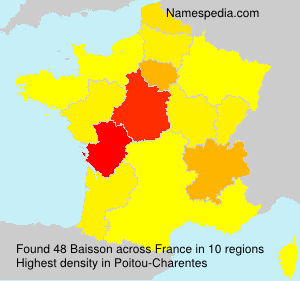 Surname Baisson in France