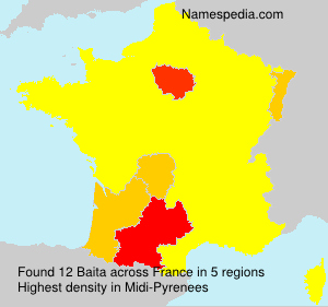 Surname Baita in France Surname Baita in France