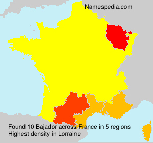 Surname Bajador in France Surname Bajador in France