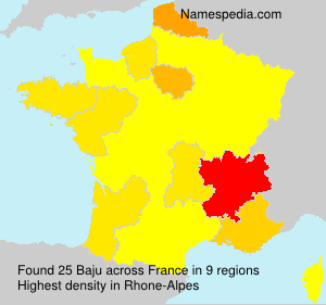 Surname Baju in France Surname Baju in France