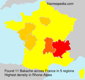 Surname Bakache in France Surname Bakache in France