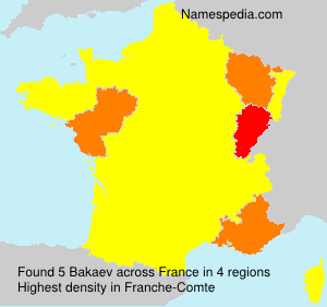 Surname Bakaev in France Surname Bakaev in France