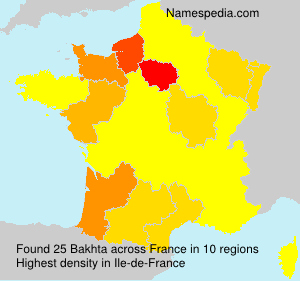 Surname Bakhta in France Surname Bakhta in France
