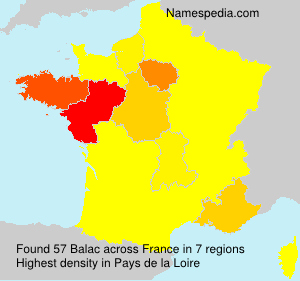 Surname Balac in France Surname Balac in France