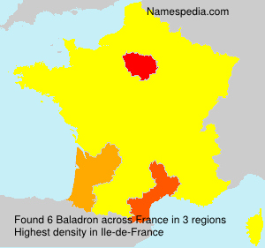 Surname Baladron in France Surname Baladron in France