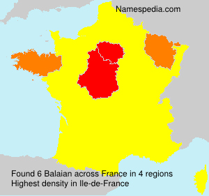 Surname Balaian in France Surname Balaian in France