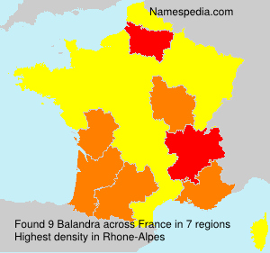 Surname Balandra in France Surname Balandra in France