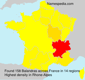 Surname Balandras in France Surname Balandras in France