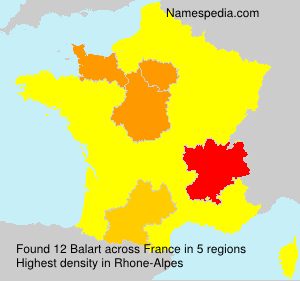 Surname Balart in France Surname Balart in France