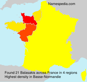 Surname Balasakis in France Surname Balasakis in France