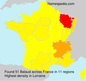 Surname Balaud in France Surname Balaud in France