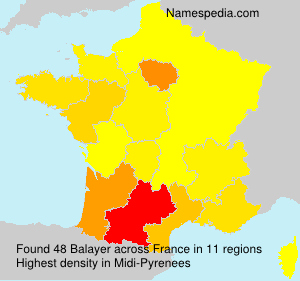 Surname Balayer in France Surname Balayer in France