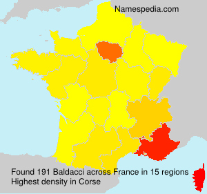 Surname Baldacci in France Surname Baldacci in France