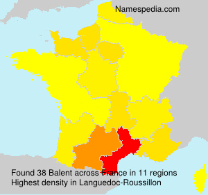 Surname Balent in France Surname Balent in France