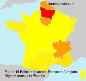 Surname Balesdens in France