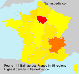 Surname Balit in France Surname Balit in France