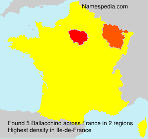 Surname Ballacchino in France