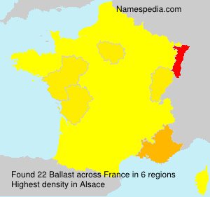Surname Ballast in France Surname Ballast in France